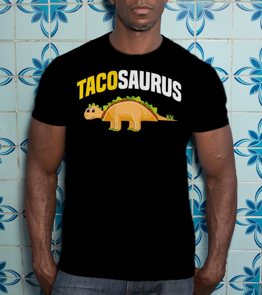 Tacosaurus Funny Dino Taco Lovers Cinco De Mayo T-Shirt