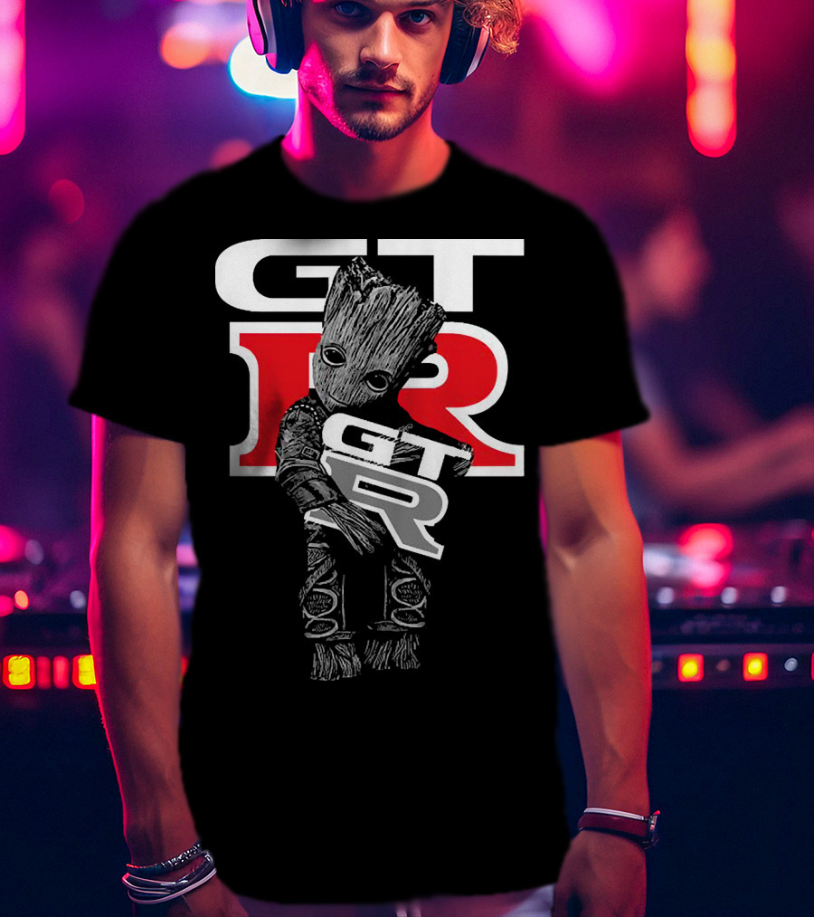 Baby Groot GT-R Hug Iconic T-Shirt
