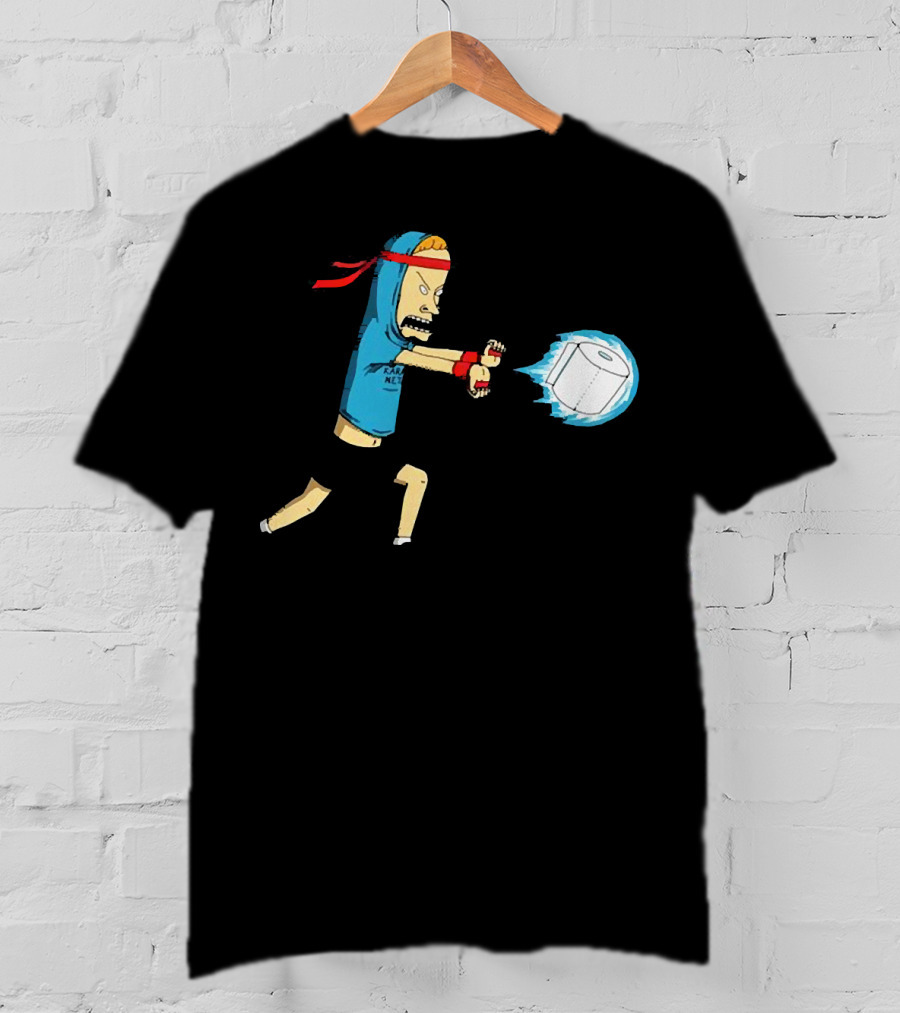 Beavis Energy Attack With Toilet Paper Roll T-Shirt
