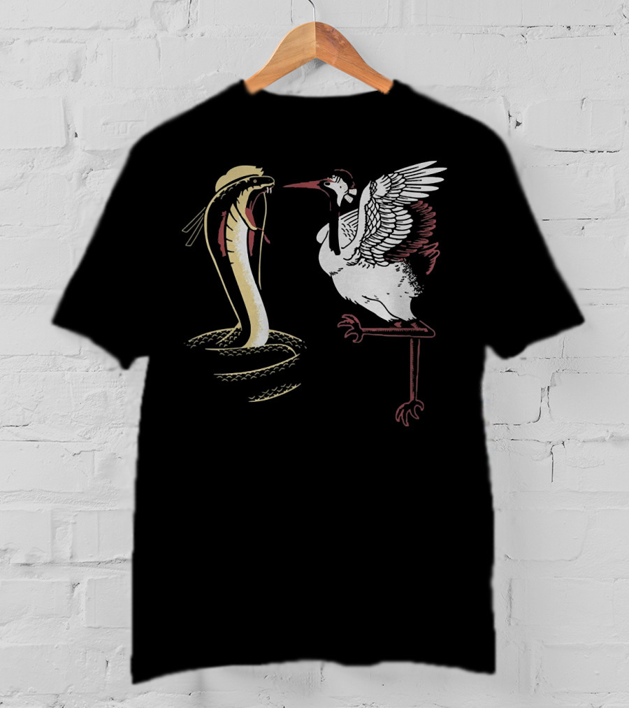 Cobra And Crane From Snorg Iconic Animal Martial Arts Battle T-Shirt