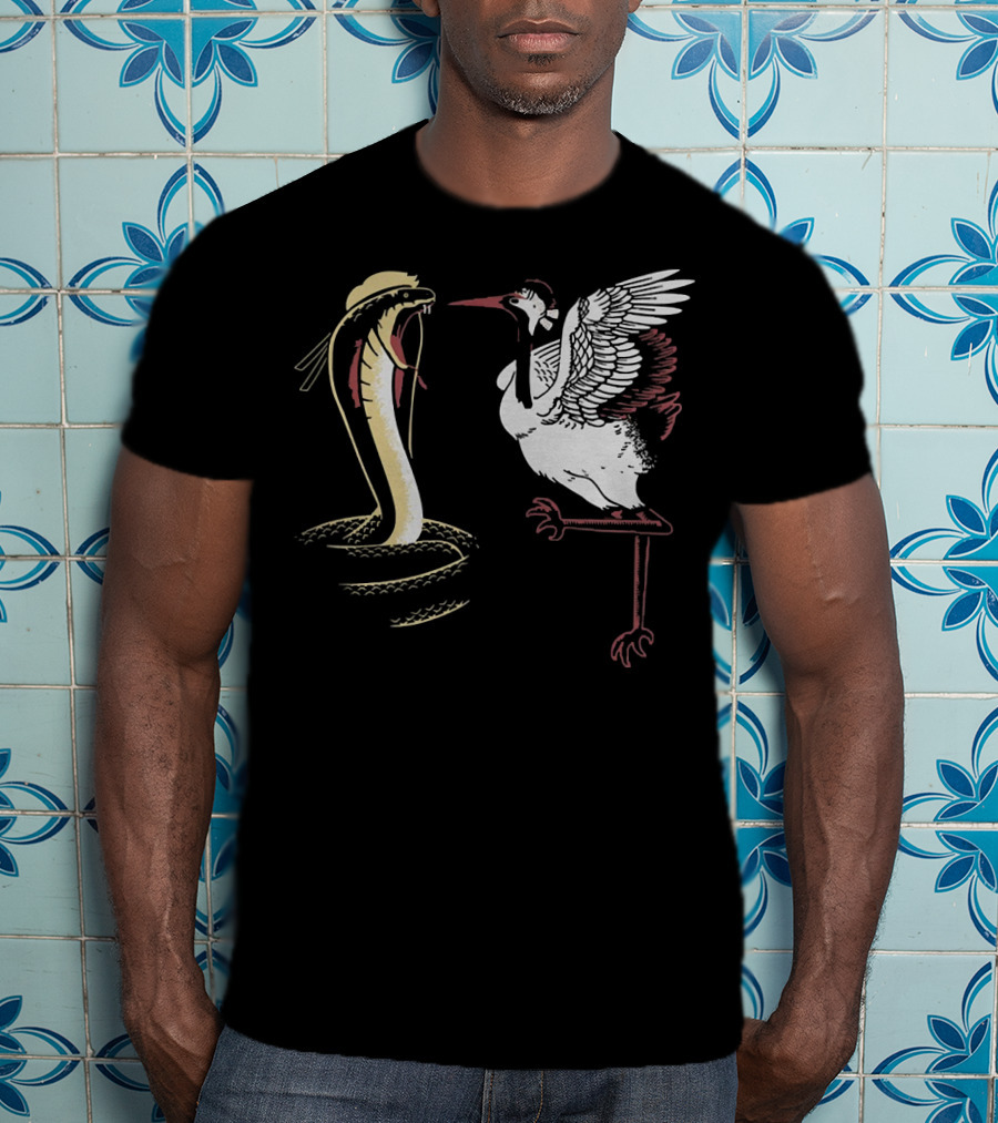 Cobra And Crane From Snorg Iconic Animal Martial Arts Battle T-Shirt