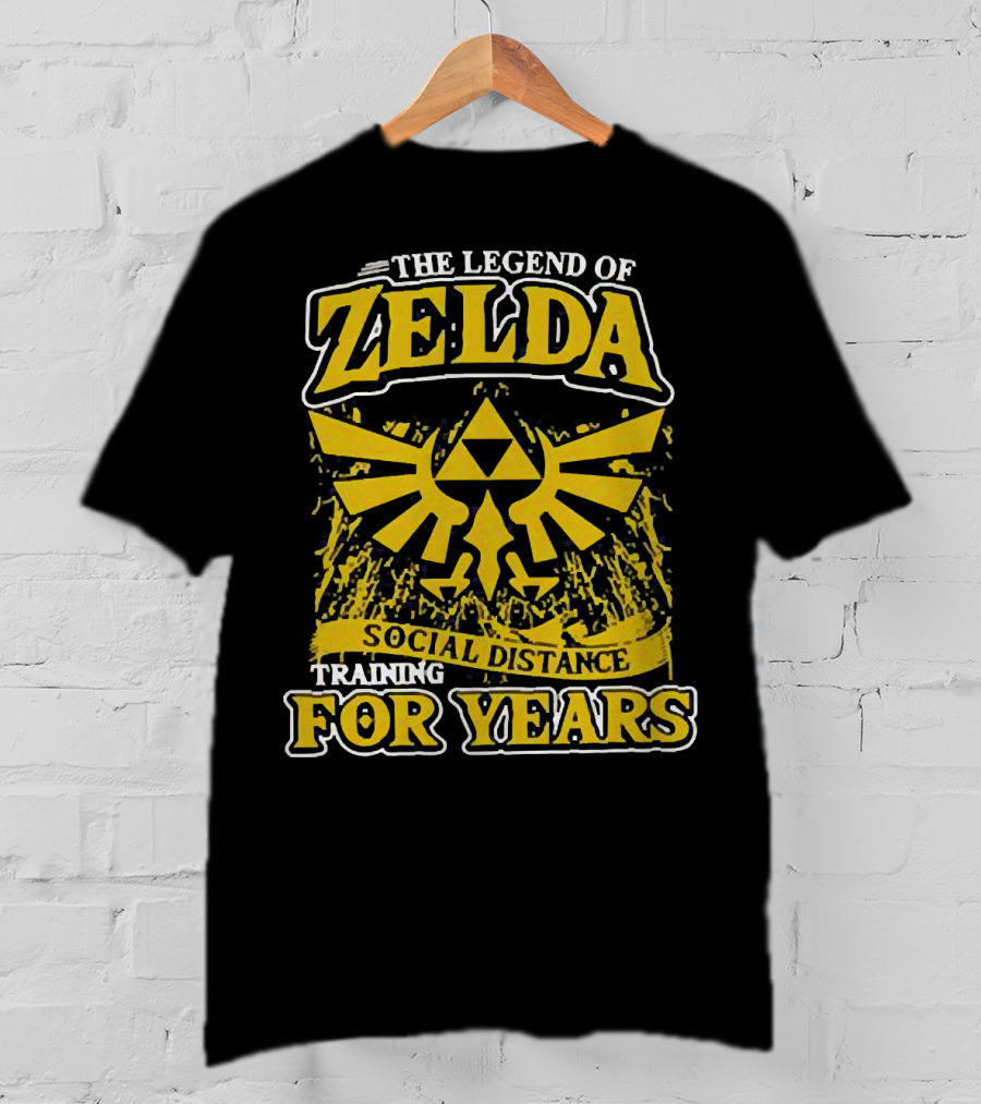 The Legend Of Zelda Social Distance Training For Years Hyrule Emblem T-Shirt