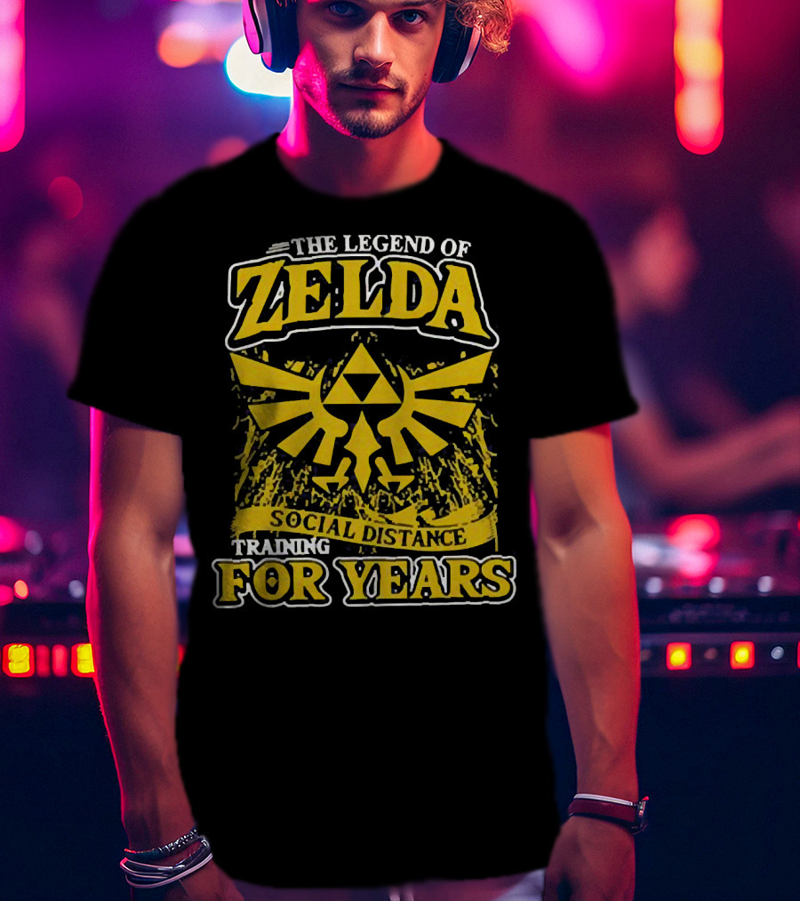 The Legend Of Zelda Social Distance Training For Years Hyrule Emblem T-Shirt