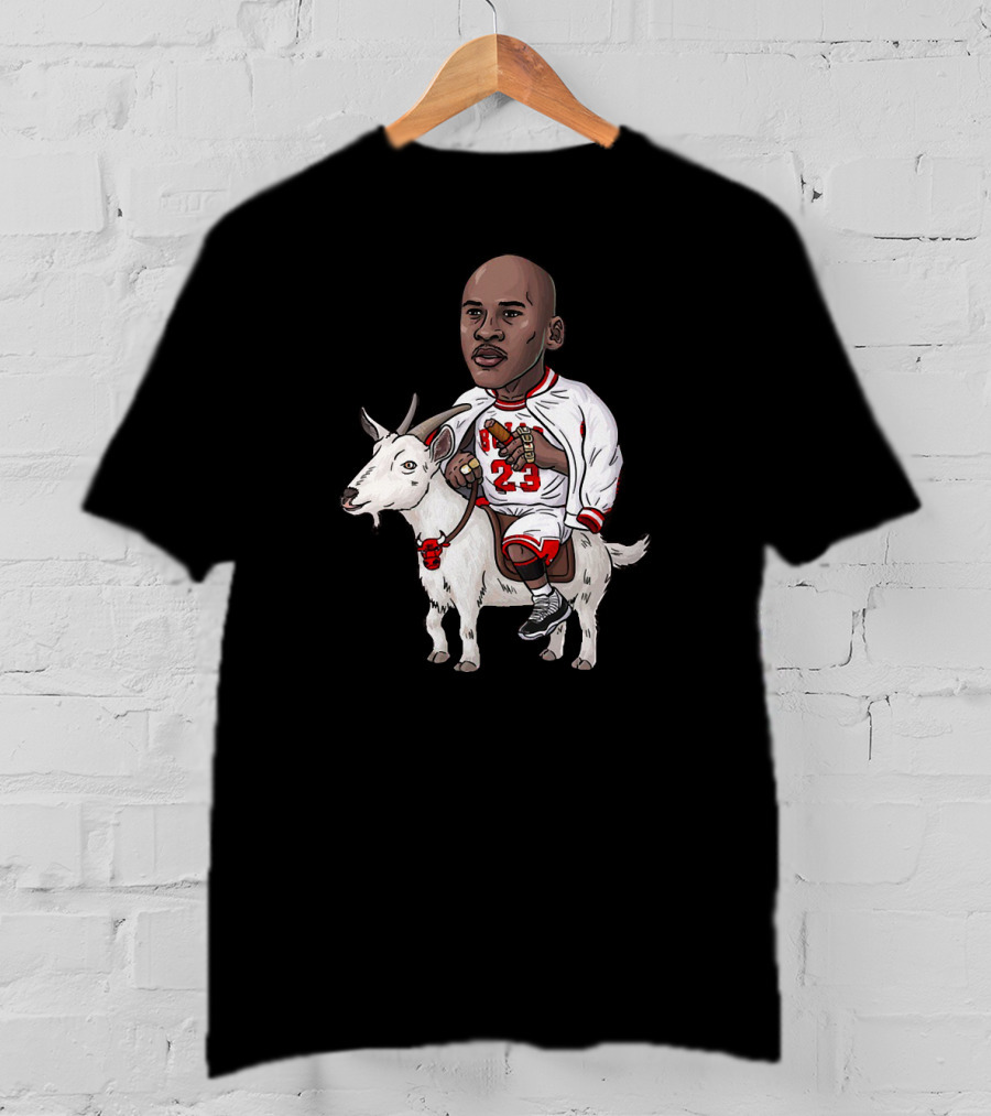 GOAT Jordan Riding 23 Iconic Basketball Legend T-Shirt