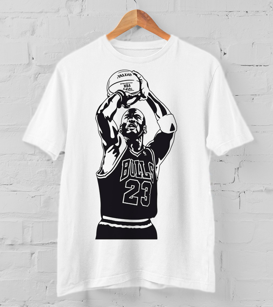 Michael Jordan Bulls Number 23 Basketball NBA Palms T-Shirt