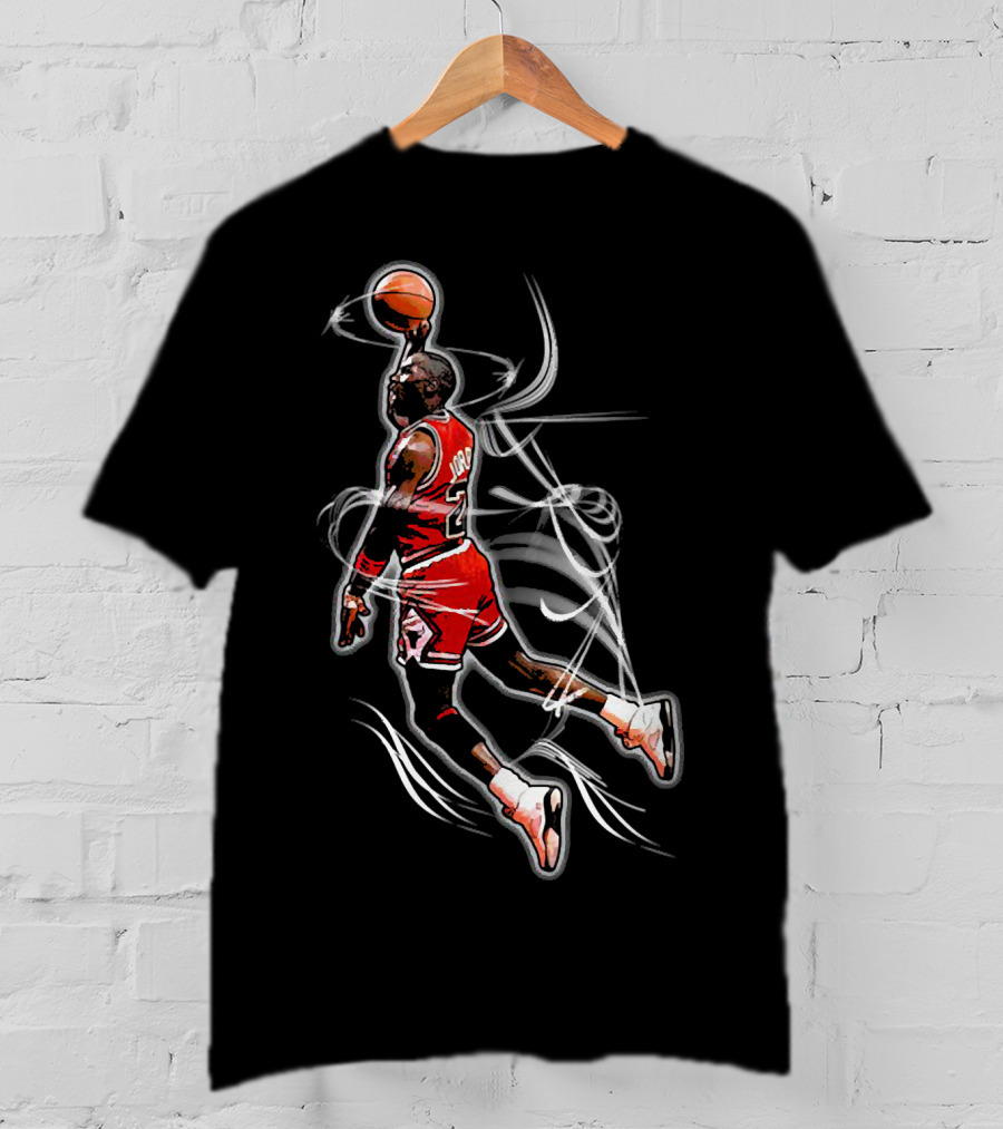 Michael Jordan Air Dunk Iconic Basketball Moment T-Shirt
