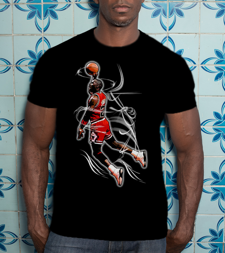 Michael Jordan Air Dunk Iconic Basketball Moment T-Shirt