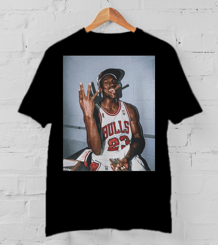 Vintage Michael Jordan Bulls 23 Three Peat T-Shirt