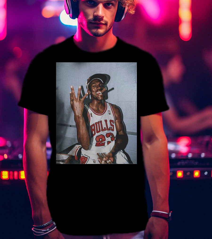 Vintage Michael Jordan Bulls 23 Three Peat T-Shirt