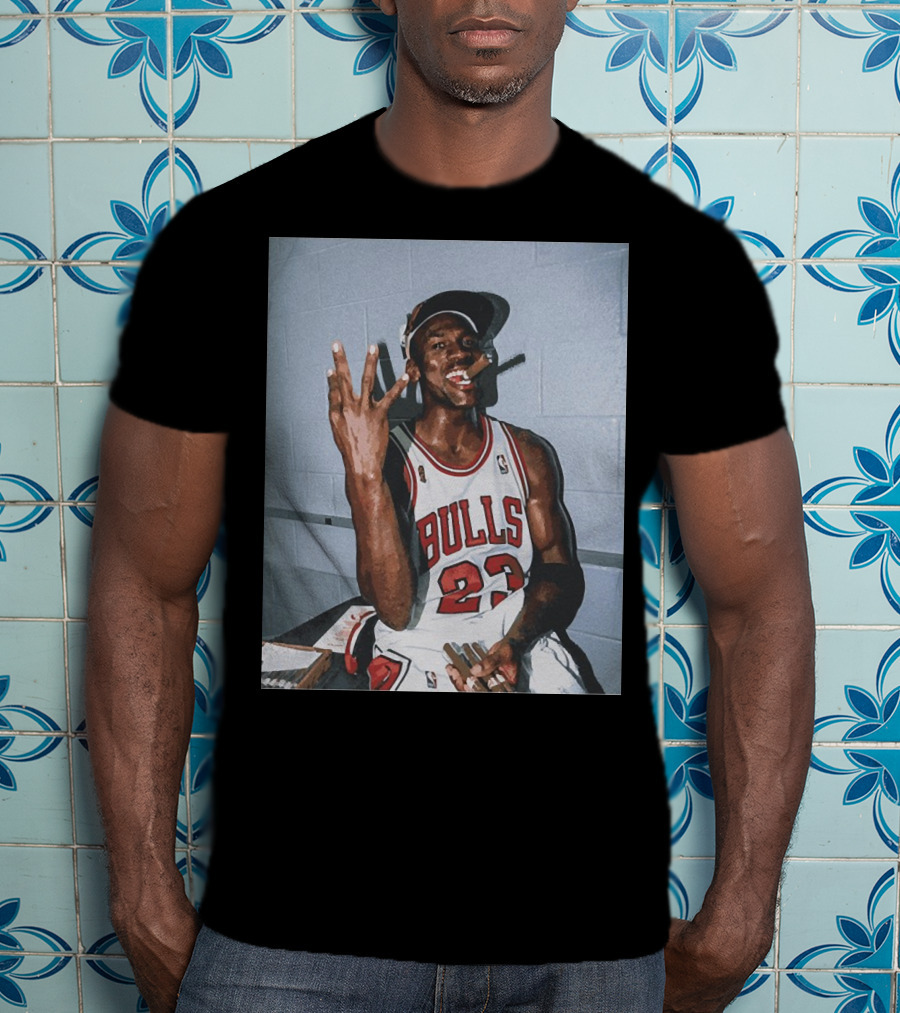 Vintage Michael Jordan Bulls 23 Three Peat T-Shirt