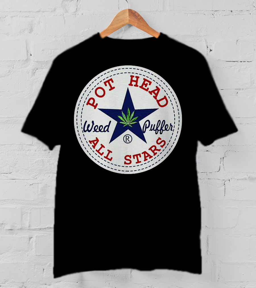 Pot Head All Stars Weed Puffer Star T-Shirt