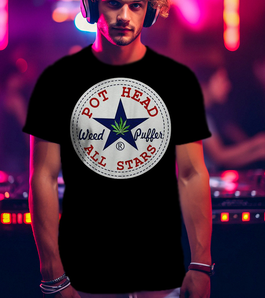 Pot Head All Stars Weed Puffer Star T-Shirt