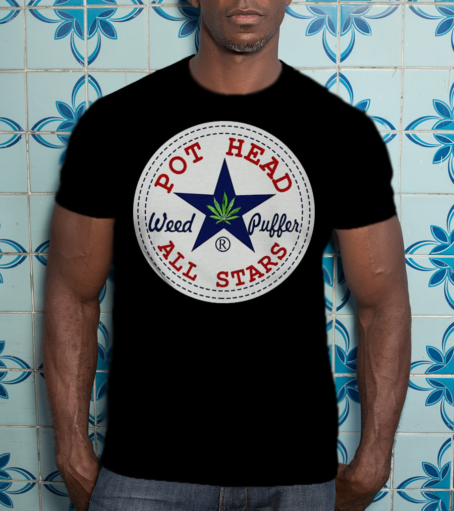 Pot Head All Stars Weed Puffer Star T-Shirt