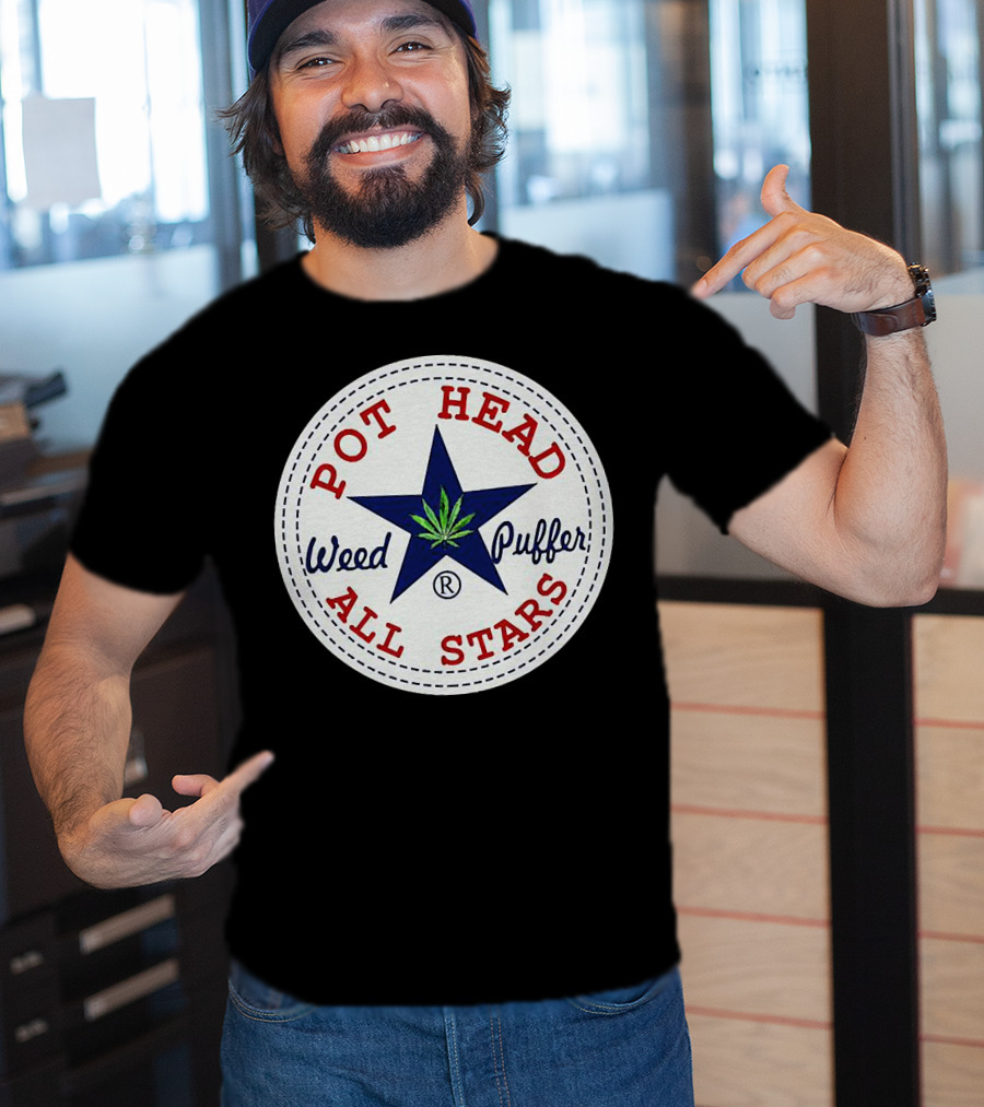 Pot Head All Stars Weed Puffer Star T-Shirt