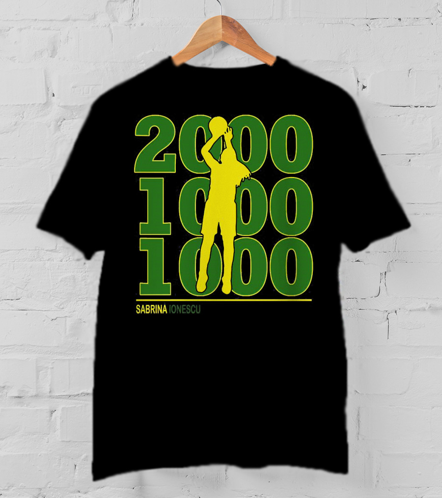 Sabrina Ionescu 2000 1000 1000 T-Shirt