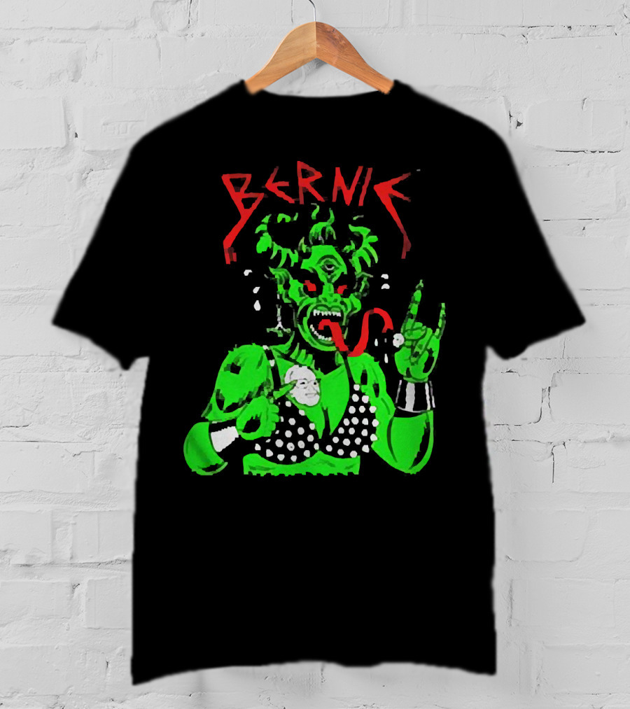 Bernie Sanders Metal Green Satan Symbolic T-Shirt