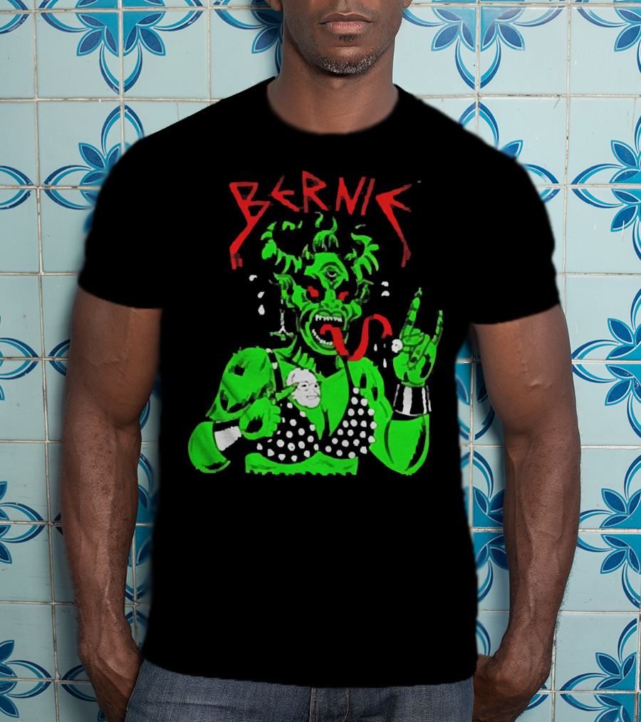 Bernie Sanders Metal Green Satan Symbolic T-Shirt