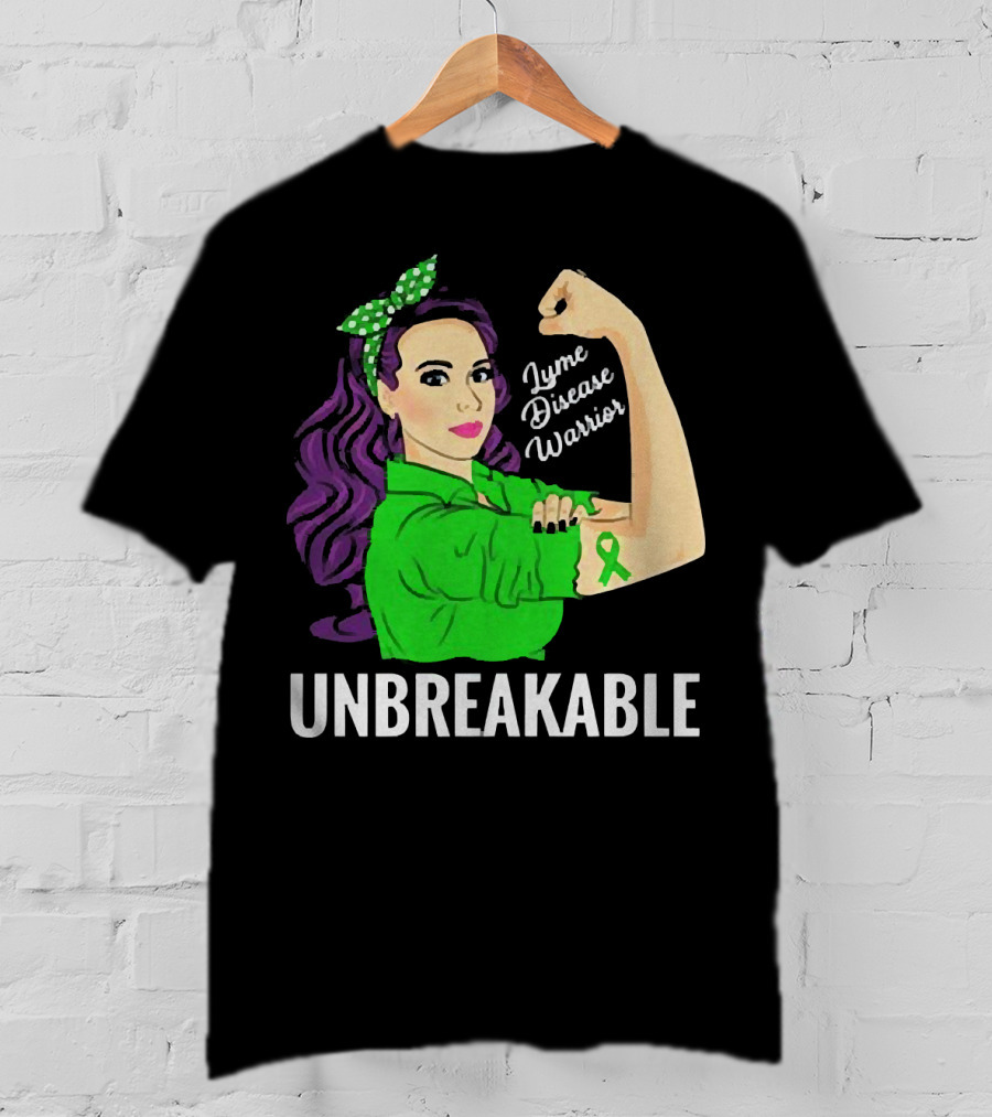 Lyme Disease Warrior Unbreakable Woman T-Shirt