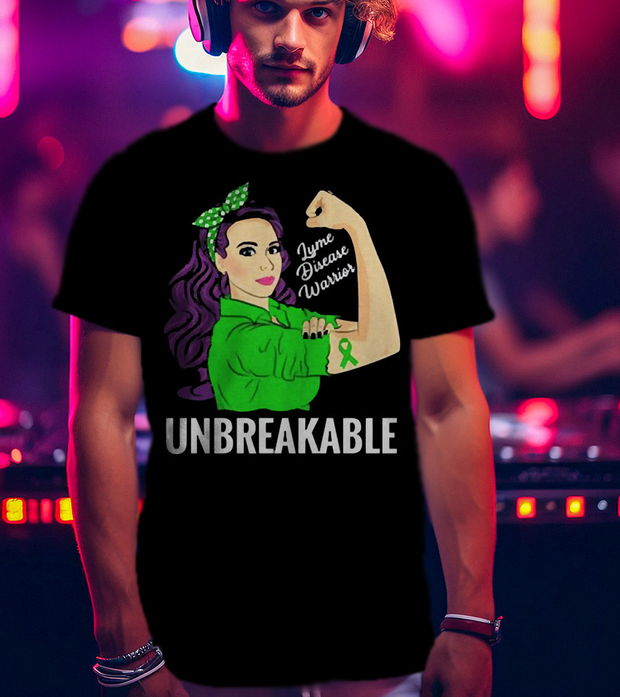 Lyme Disease Warrior Unbreakable Woman T-Shirt