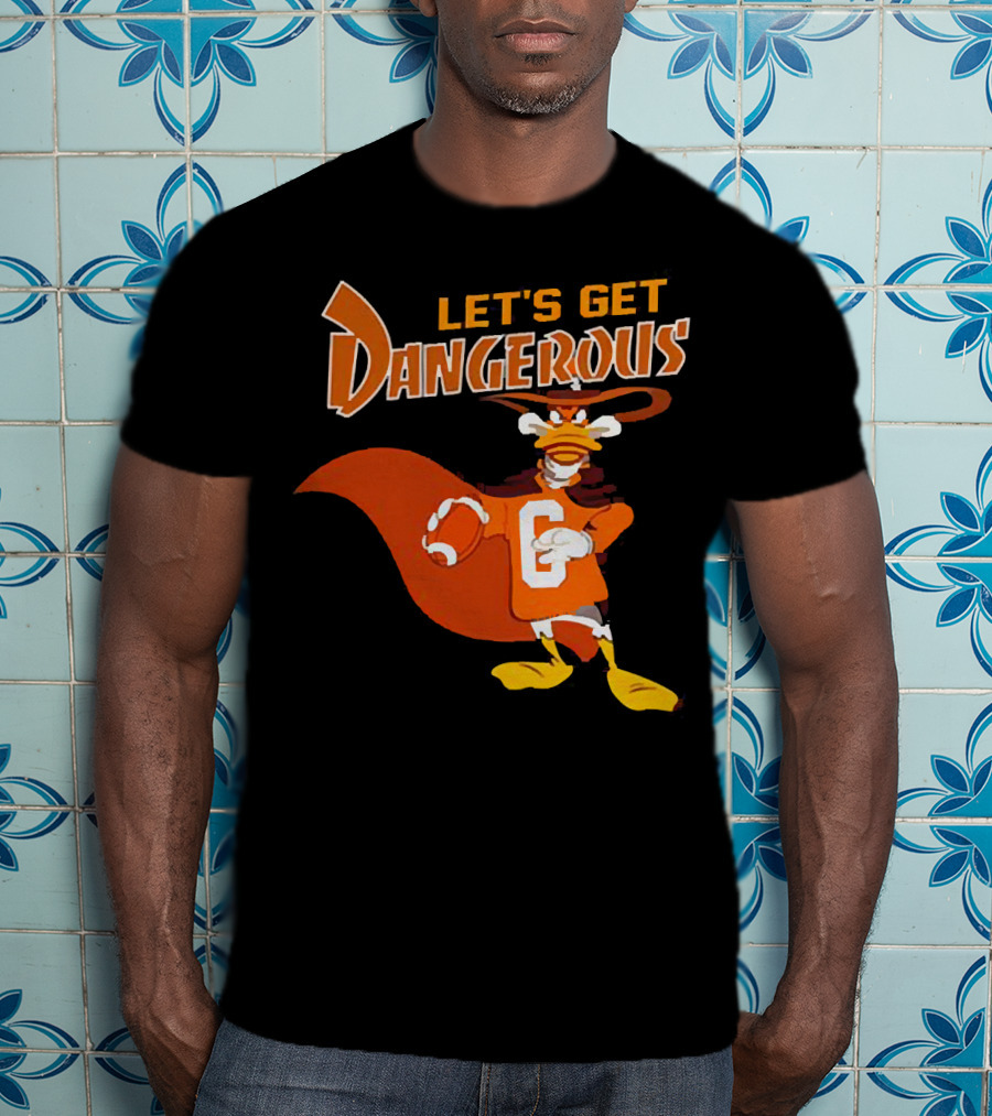Darkwing Duck Let's Get Dangerous Football T-Shirt