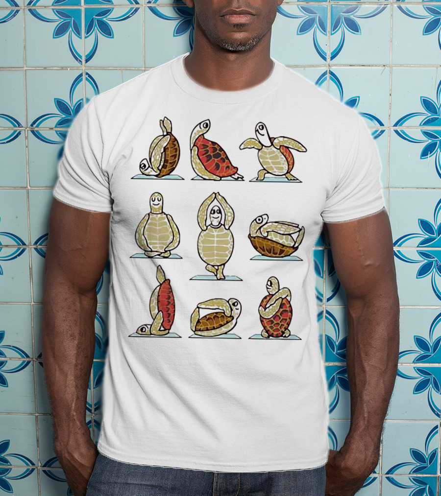 Turtle Yoga Poses Collection T-Shirt