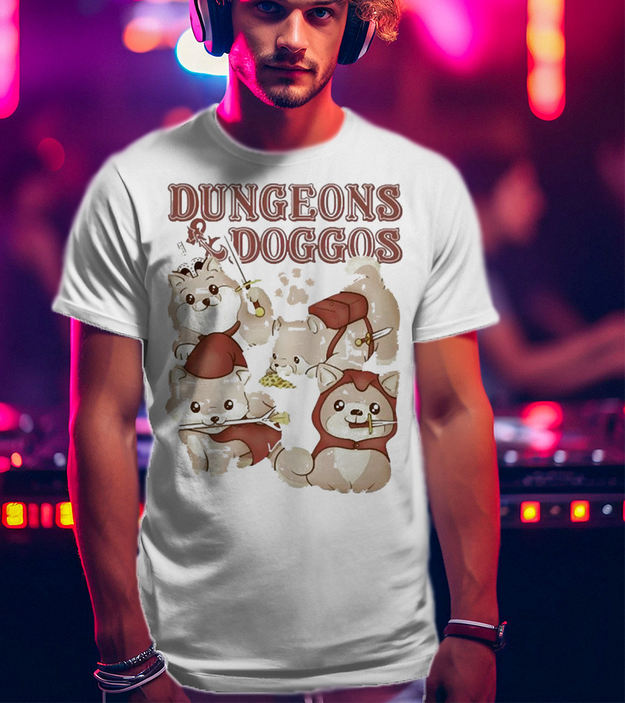 Dungeons And Doggos Adventure Pups T-Shirt