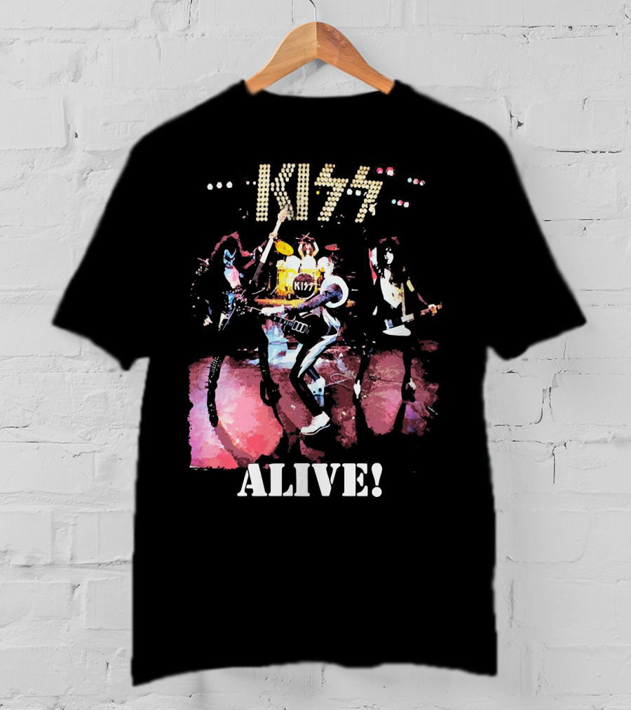 KISS Alive Concert Performance Visual T-Shirt
