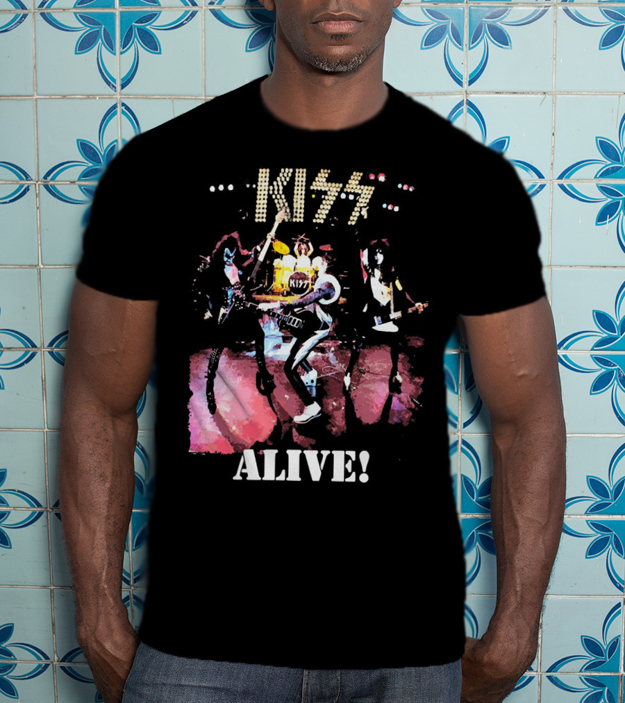 KISS Alive Concert Performance Visual T-Shirt