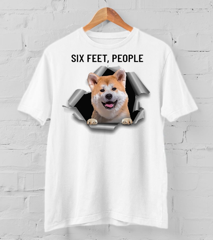 Six Feet People Akita Torn Ripper T-Shirt