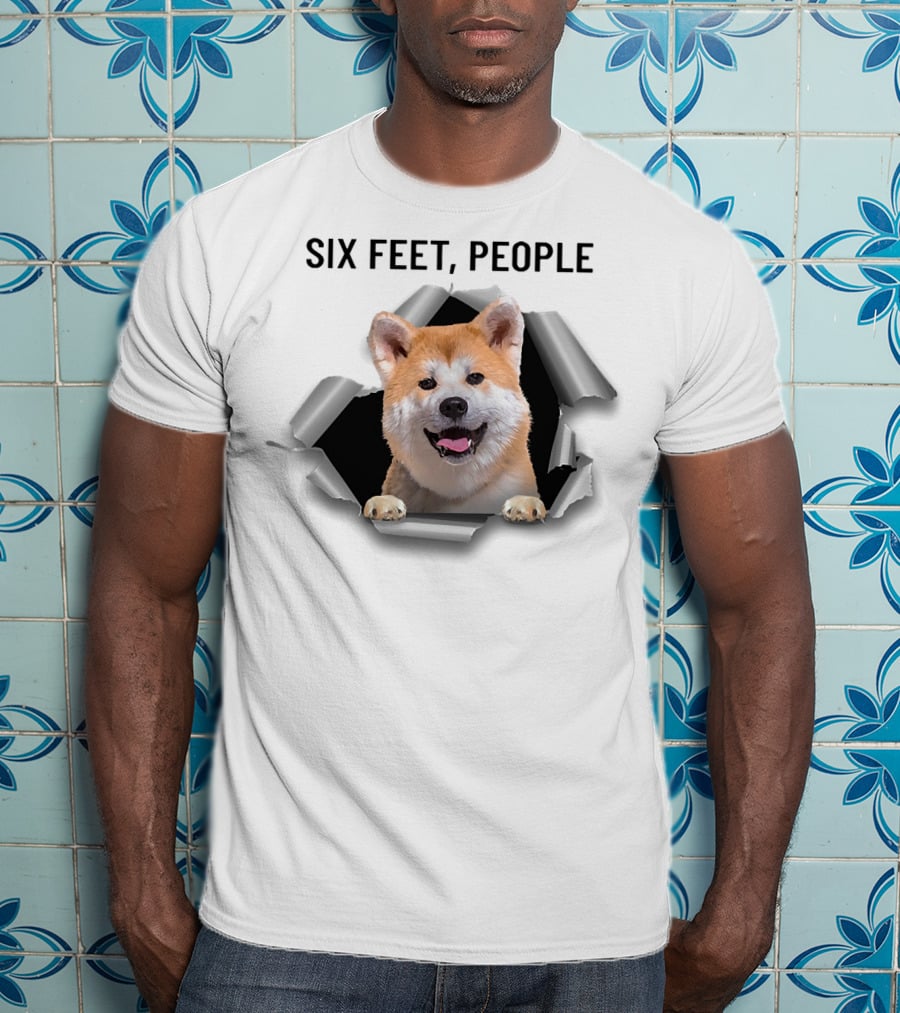 Six Feet People Akita Torn Ripper T-Shirt