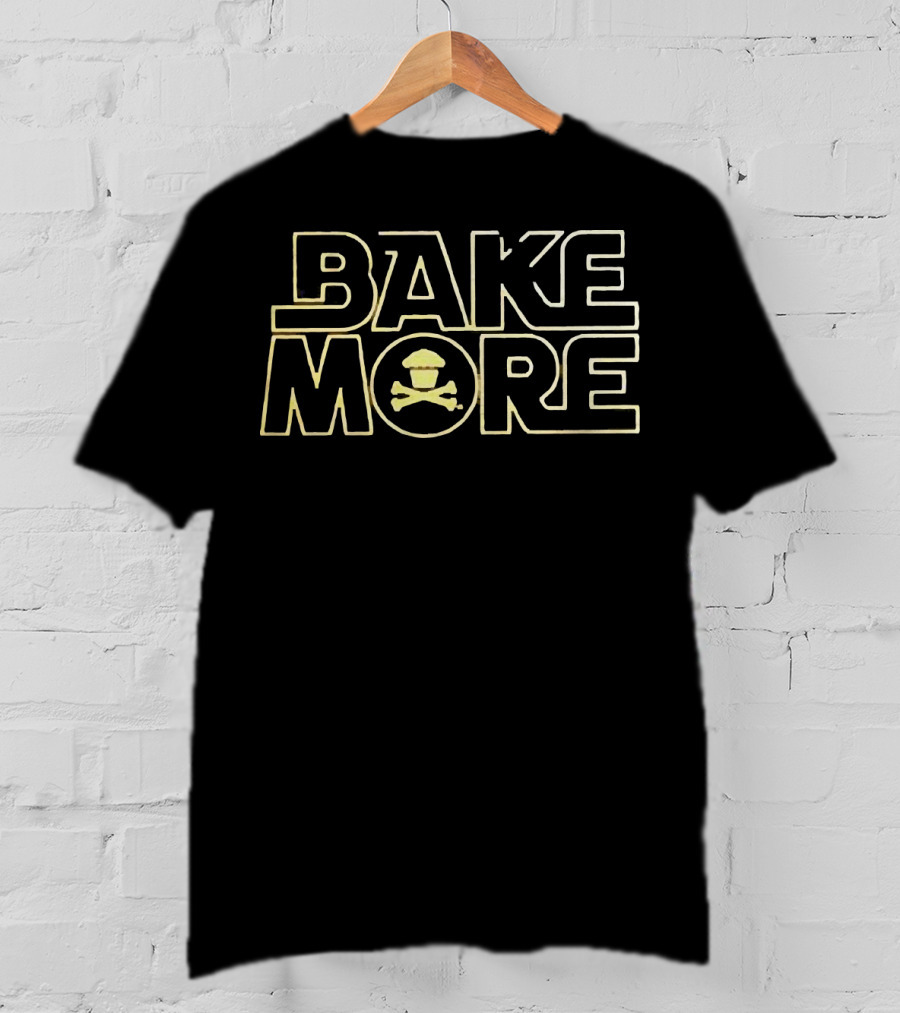 Bake More Cake Skull Muffin T-Shirt