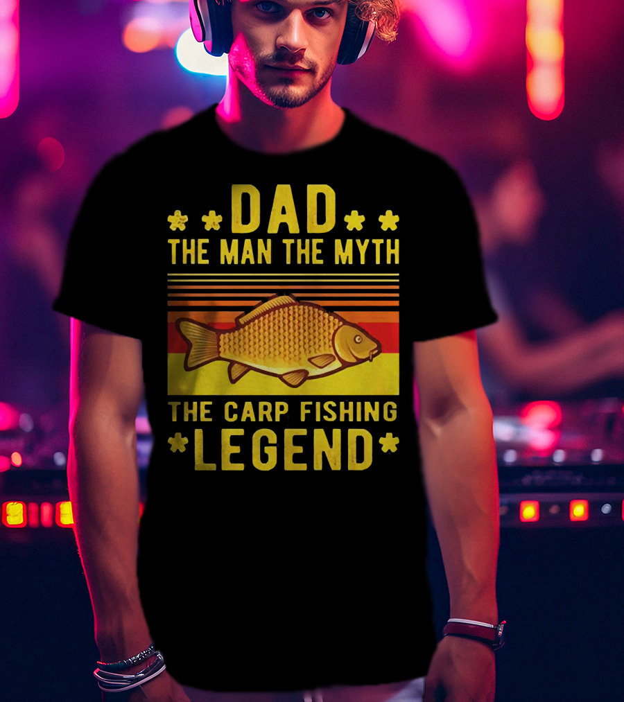 Dad The Man The Myth The Carp Fishing Legend Classic T-Shirt