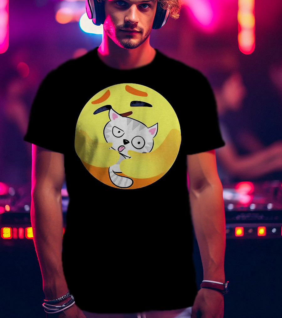 Icon Care Emoji Embrace Cat T-Shirt