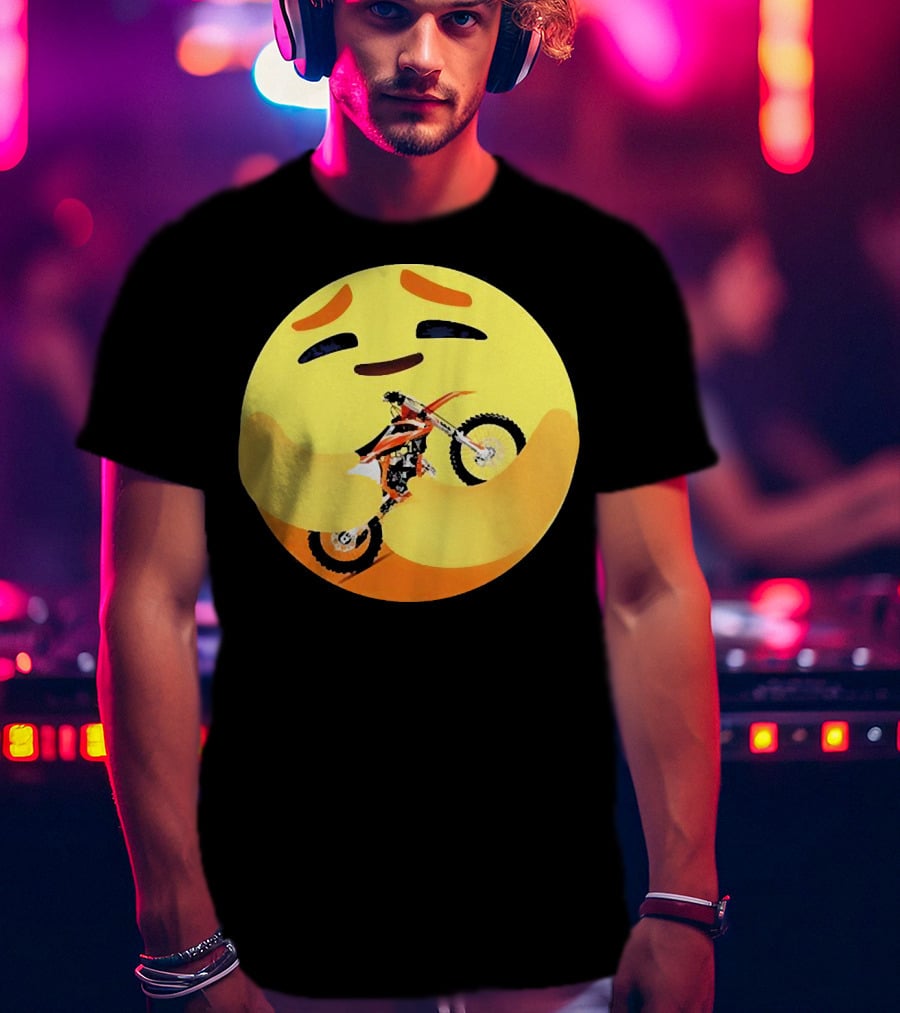 Icon Care Hug Terrain Motorcycle Emoji T-Shirt