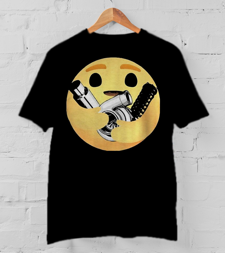 Hugging Emoji Turbocharger Car Enthusiast T-Shirt