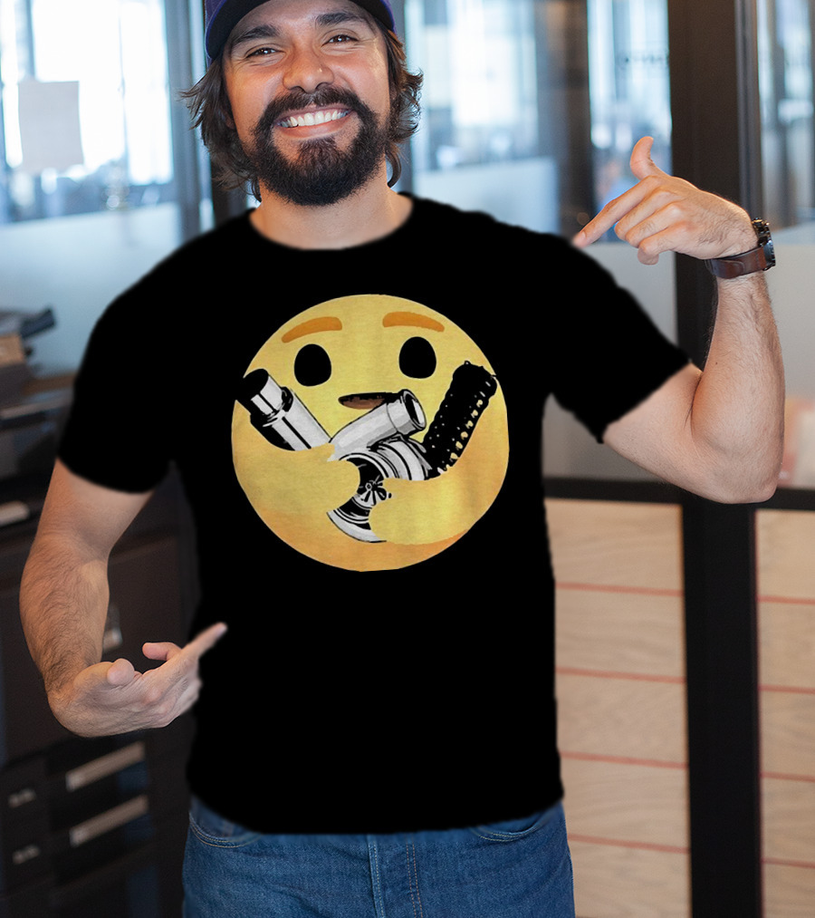 Hugging Emoji Turbocharger Car Enthusiast T-Shirt