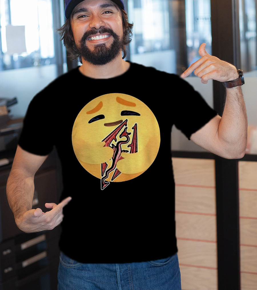 Happy Emoji Hugging Skyrim T-Shirt