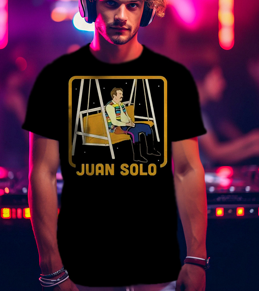 Juan Solo Star Wars Parody Character On Swing T-Shirt