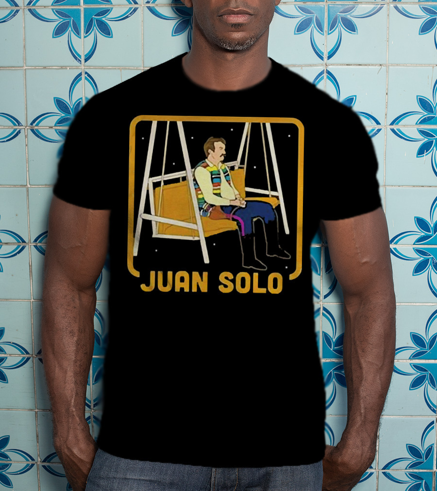 Juan Solo Star Wars Parody Character On Swing T-Shirt