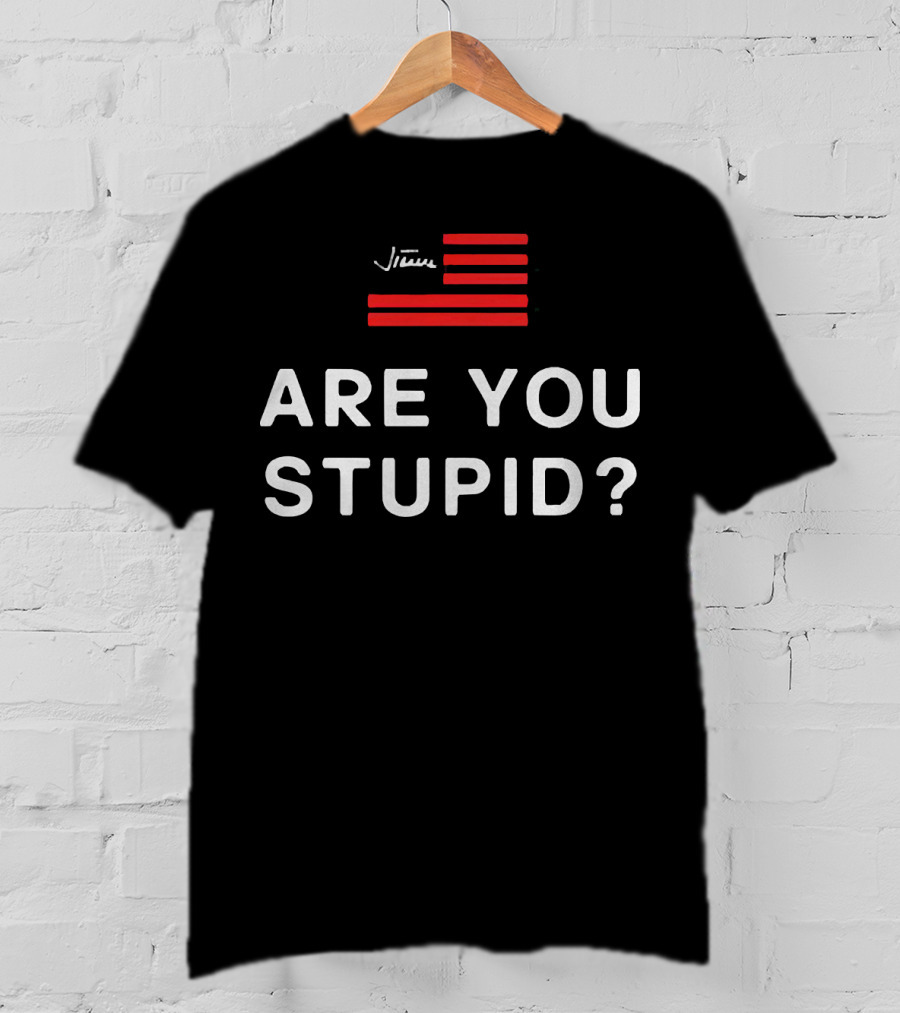 Judge Jeanine Are You Stupid Signature Red Stripes T-Shirt