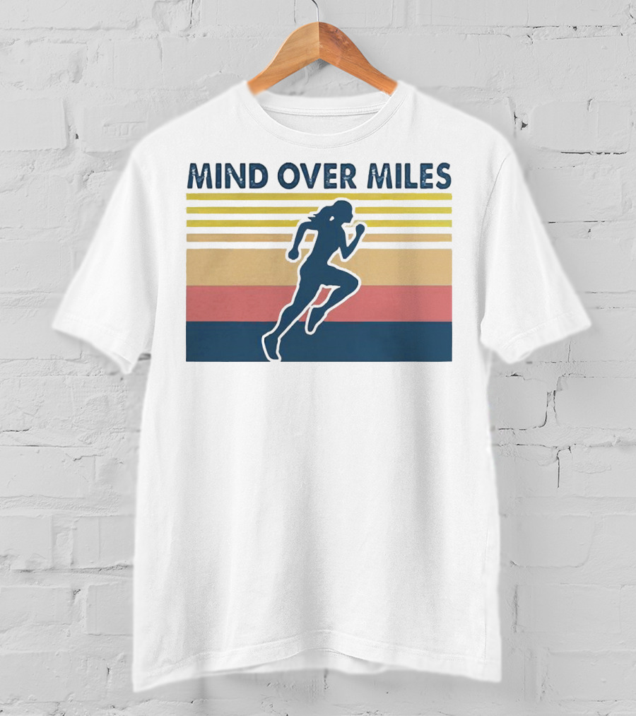 Mind Over Miles Retro Running T-Shirt