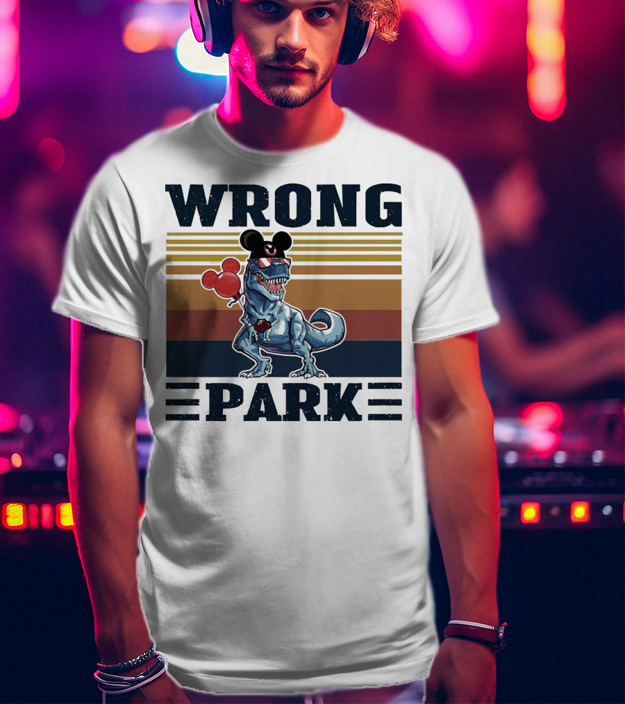 Wrong Park Dinosaur Rex Mickey Balloon T-Shirt