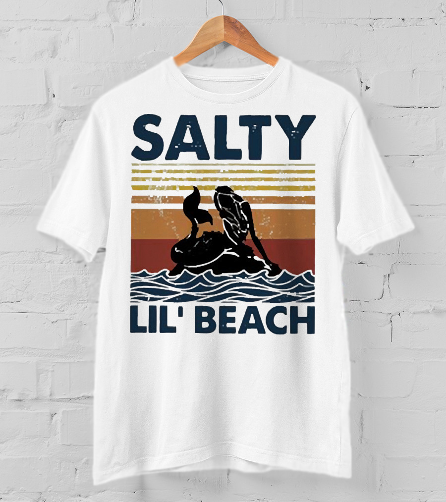 Salty Lil’ Beach Mermaid Vintage Wave T-Shirt