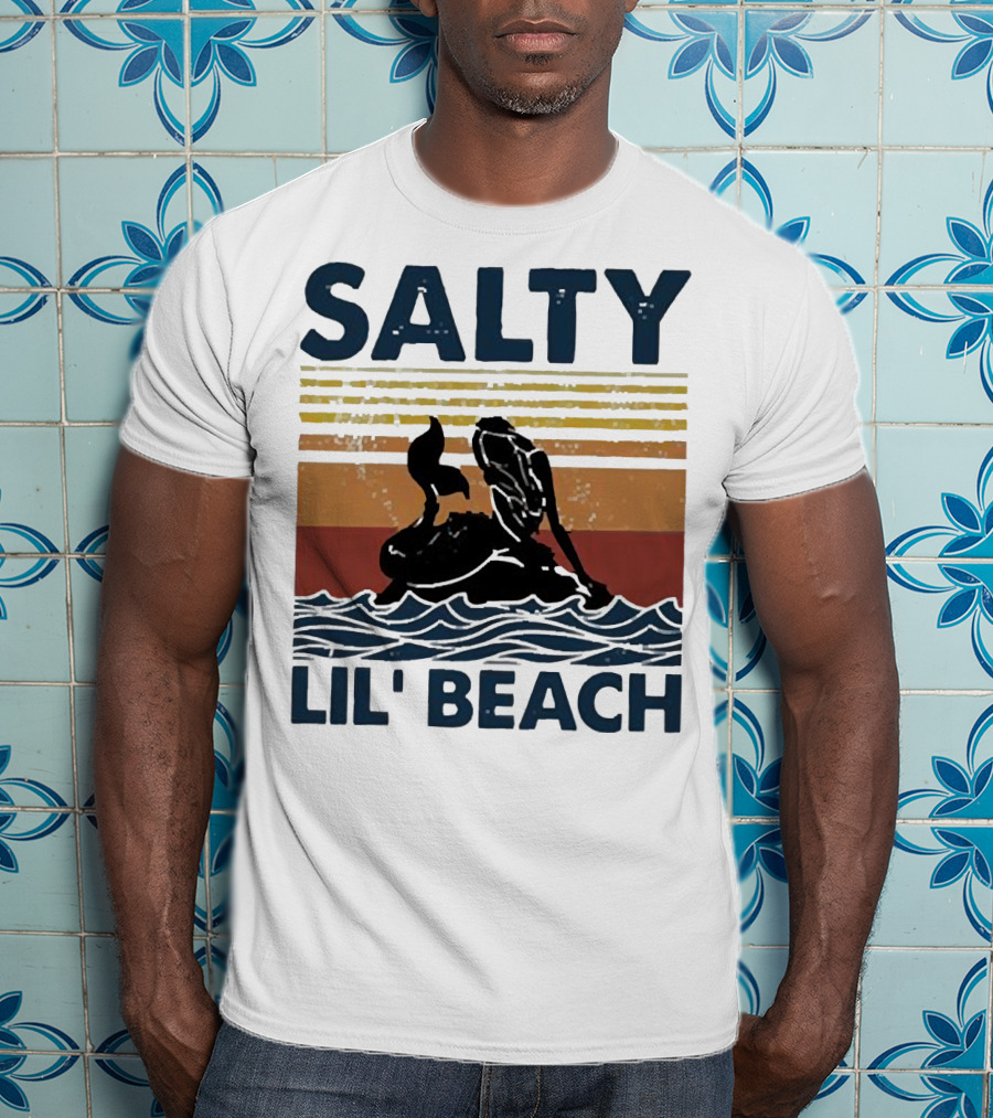 Salty Lil’ Beach Mermaid Vintage Wave T-Shirt