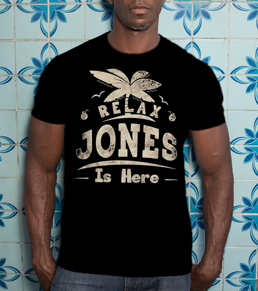 Relax Jones Is Here Palm Tree And Birds T-Shirt