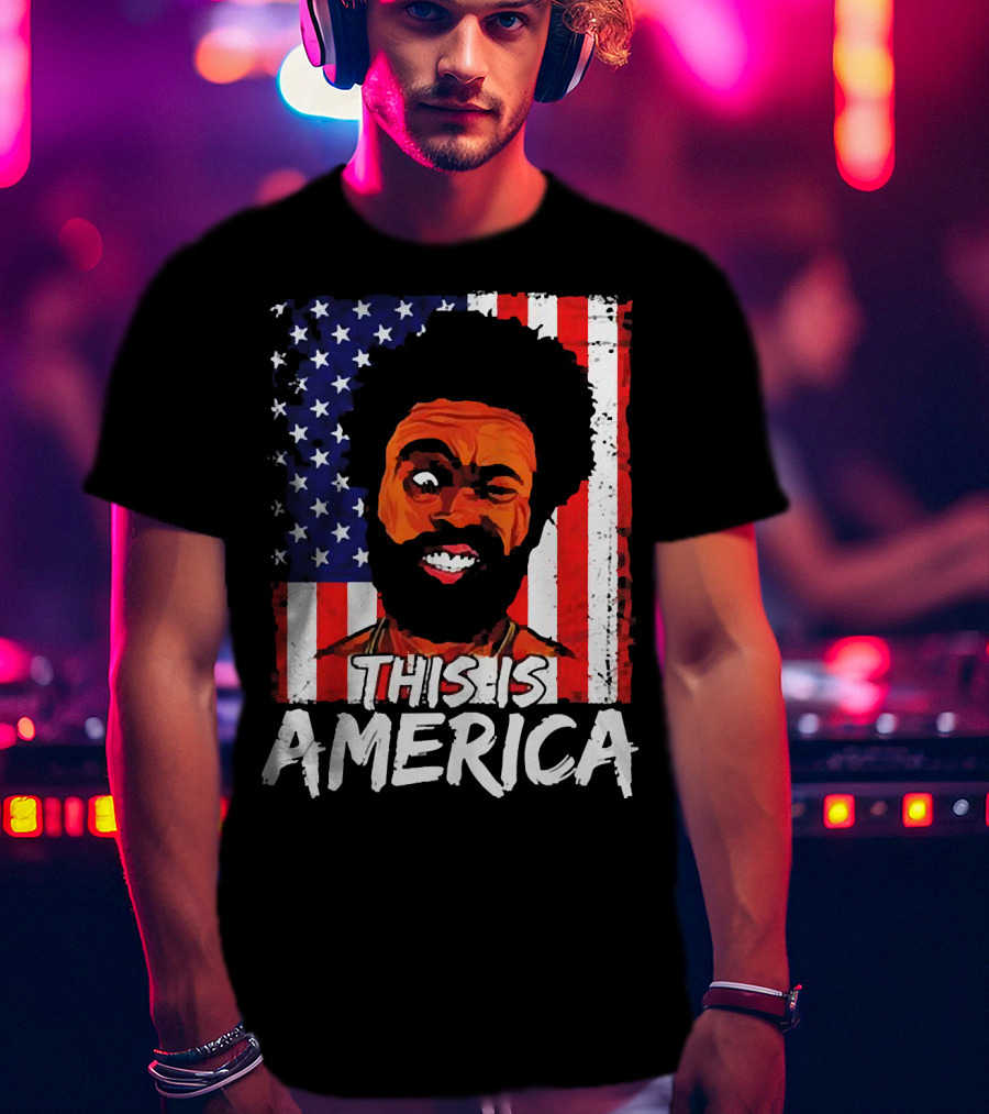 This Is America USA Flag Childish Gambino T-Shirt