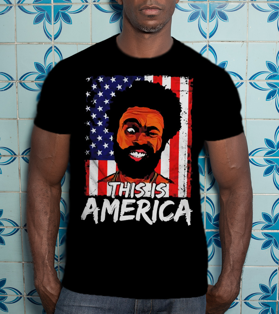 This Is America USA Flag Childish Gambino T-Shirt