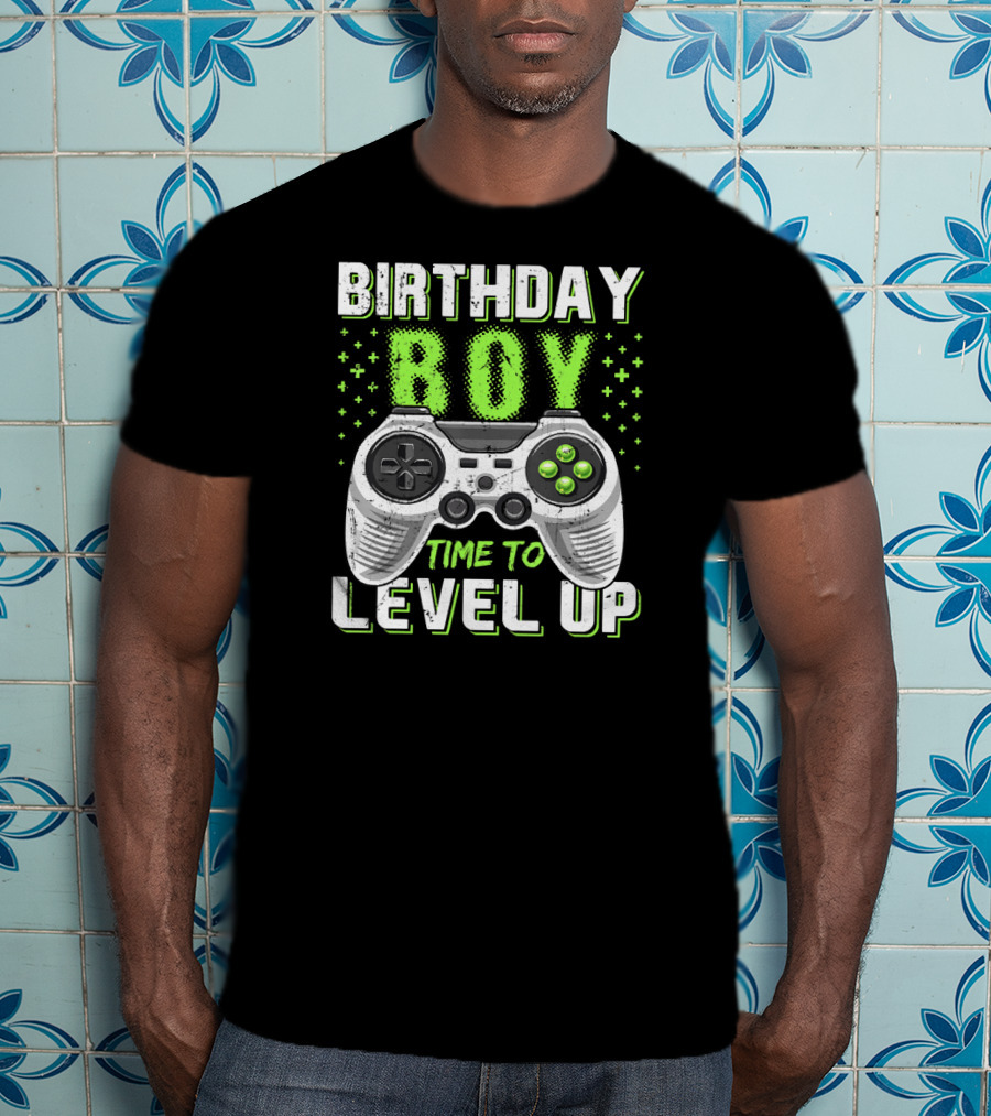 Birthday Boy Time To Level Up Video Game Controller T-Shirt