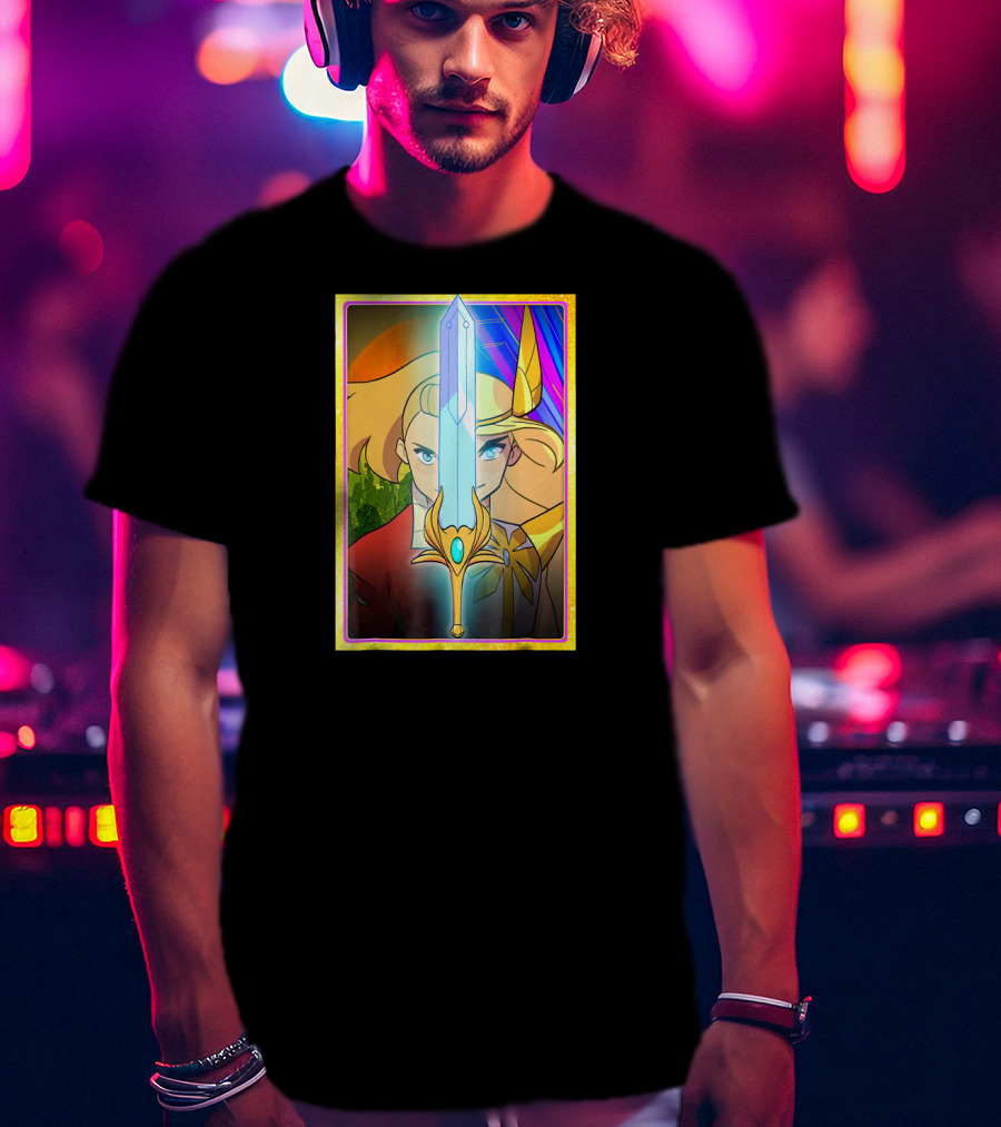 DreamWorks She Ra Adora Split Sword Transformation T-Shirt