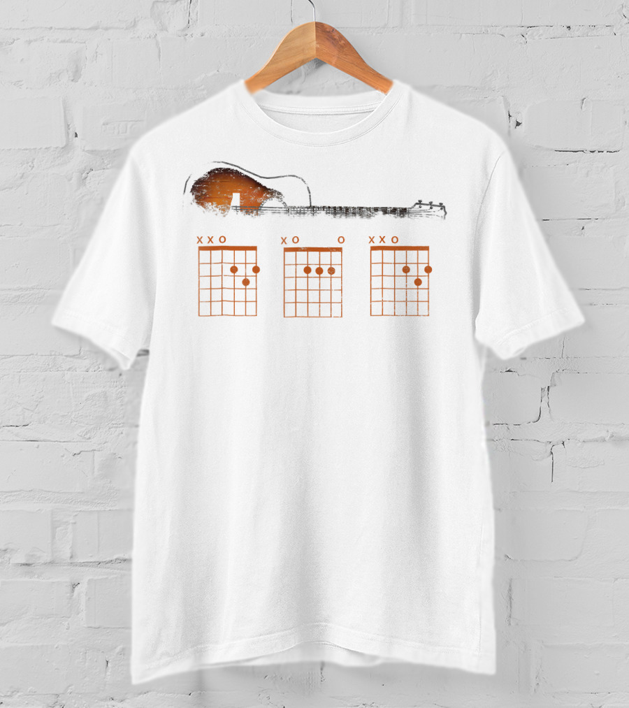 Guitar Chord Dad Father's Day Funny Guitar Lover T-Shirt